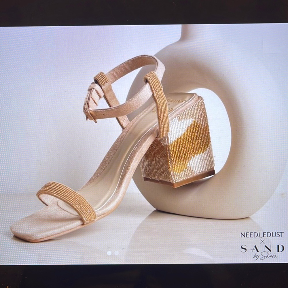 Brand New Needledust x sand.by Shirin Beautiful Glass Beaded Marrakesh Heels